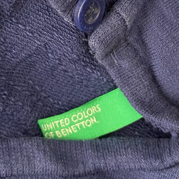 United Colors Of Benetton Blue Fox Long Sleeve Pullover Sweater - Picture 7 of 8
